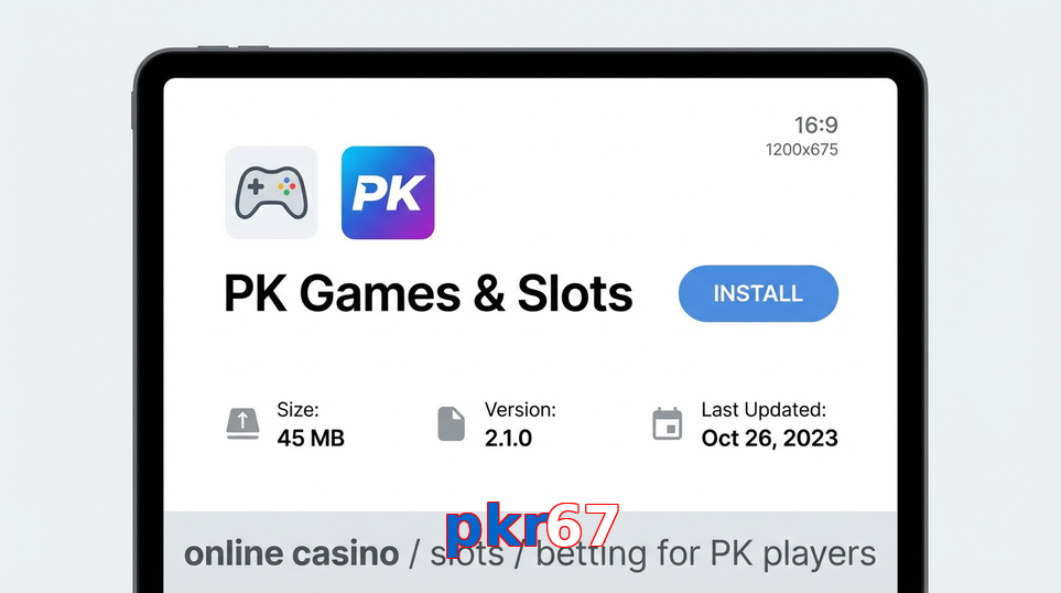 Game list for Pkr67 gameapk section